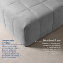Ver mais imagens de Puff Modular de Espuma Easybox CabeCasa MadeiraOriginals Cinza Claro