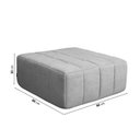 Ver imagem 4 de Puff Modular de Espuma Easybox CabeCasa MadeiraOriginals Cinza Claro