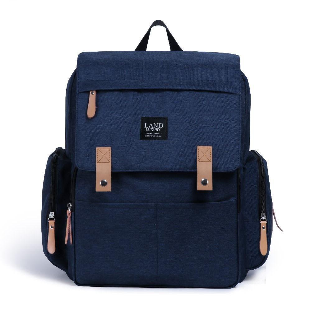 Mochila Maternidade Land Luxury Azul Com Trocador | MadeiraMadeira