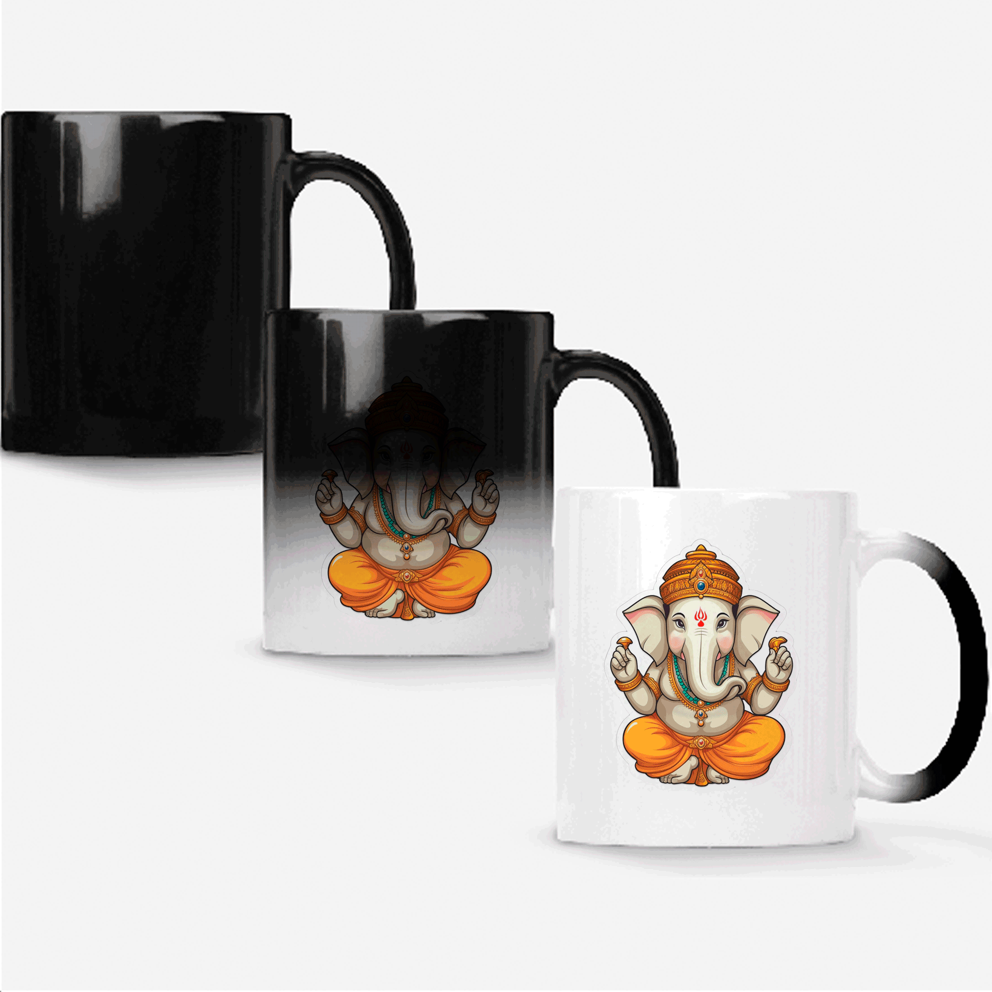 Caneca Mágica Fosca 325ml Y1 Ganesha Meditação 2 - 1