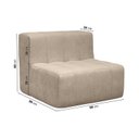 Ver imagem 4 de Poltrona Modular de Espuma Easybox CabeCasa MadeiraOriginals Marrom Taupe