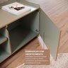 Rack para Tv até 75 Polegadas 100% MDF 58x 182x 48cm Flea  - 5