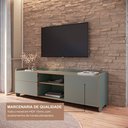 Ver imagem 4 de Rack para Tv até 75 Polegadas 100% MDF 58x 182x 48cm Flea 