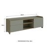 Rack para Tv até 75 Polegadas 100% MDF 58x 182x 48cm Flea  - 3