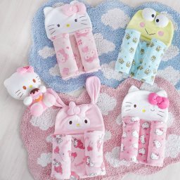 Manta com Capuz Coral Fleece Turma da Hello Kitty 75x90cm Hello Kitty Pink - 5