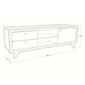 Rack para Sala de Estar para Tv até 75 Polegadas Jimmy 180cm x 45cm x 60cm  - 8
