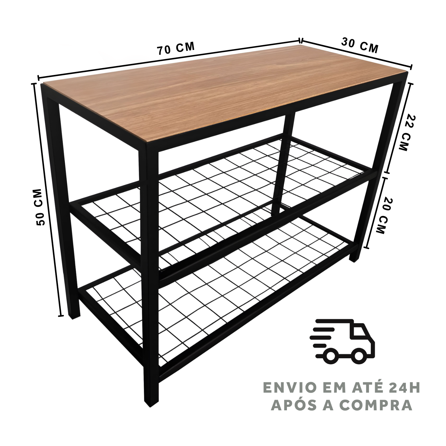 Sapateira Banco Strassis Design Sd-3501-69 Preto - 7