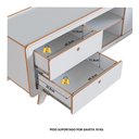 Ver imagem 4 de Rack para Tv até 75 Polegadas 100% MDF 180x 45x 60 cm Jimmy