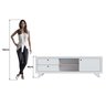 Rack para Tv até 75 Polegadas 100% MDF 180x 45x 60 cm Jimmy  - 12