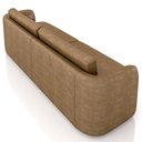 Ver imagem 7 de Sofá 3 Lugares 220cm Sala de Estar Karib Sintético Camel Z08 - Mpozenato