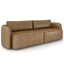 Ver imagem 2 de Sofá 3 Lugares 220cm Sala de Estar Karib Sintético Camel Z08 - Mpozenato