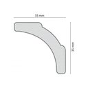 Ver imagem 3 de Kit 180m Linear Roda Teto A5 Perfil de Poliestireno Branco Homestar