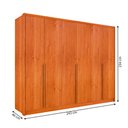 Ver imagem 3 de Guarda Roupa Casal Fortuna 6 Portas 6 Gavetas Tcil Móveis
