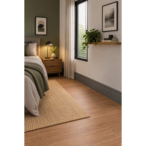 Rodapé de Poliestireno Frisado Cinza 15cm x 2,40m Casa Grassi