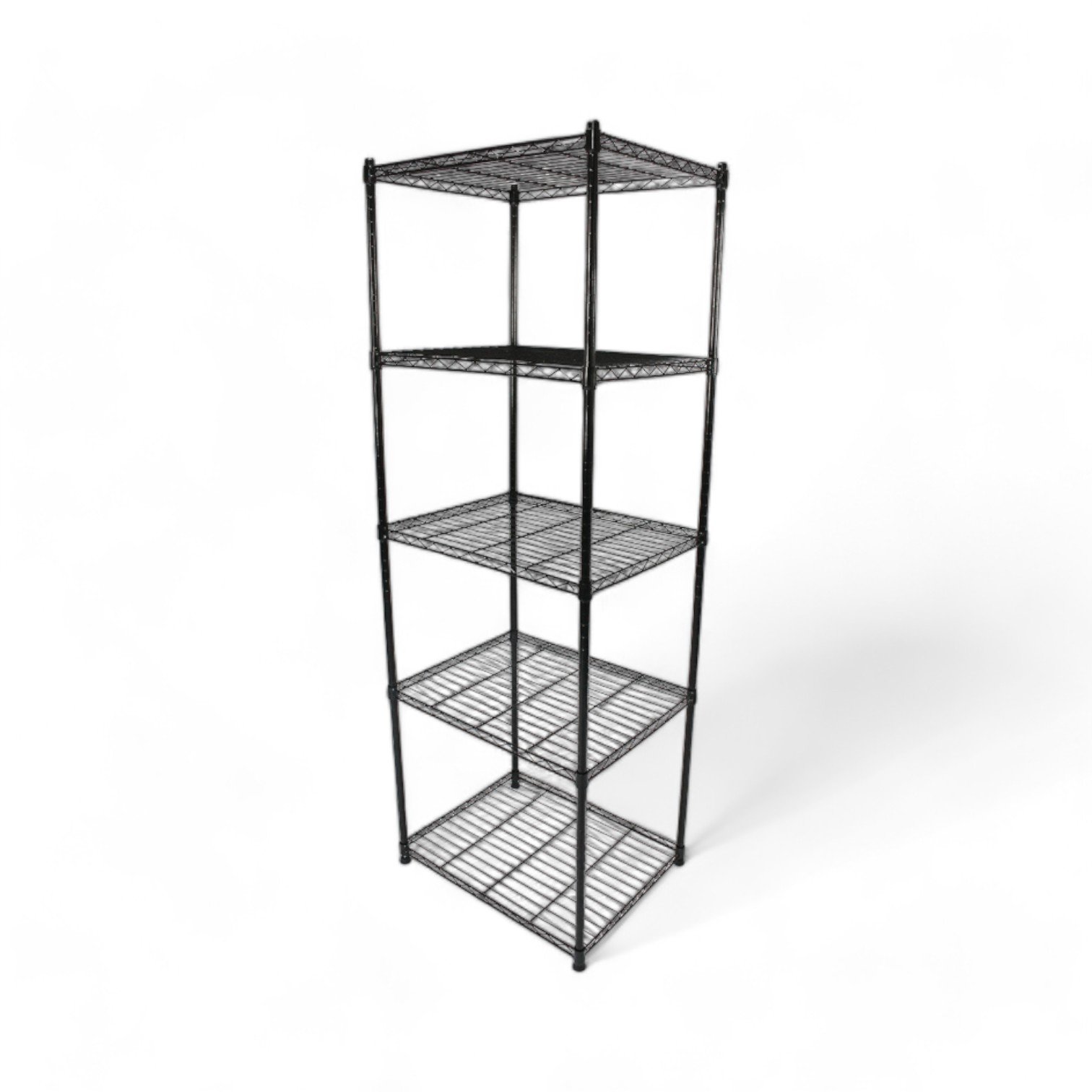 Estante de Aço Preta com 5 Prateleiras Organizadora Ajustável 48x60x170 - 2