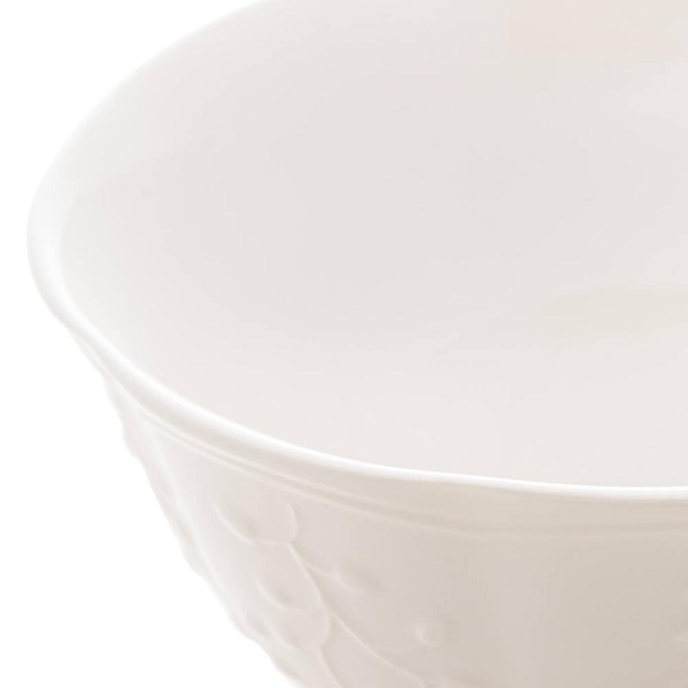 20 Tigelas de Porcelana Branca 500ml Butterfly Flower Bowl Mesa Posta Lyor - 9