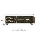 Ver imagem 3 de Rack para Tv até 75 Polegadas 100% MDF 180x 45x 60 cm Jimmy 