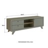 Rack para Tv até 75 Polegadas 100% MDF 180x 45x 60 cm Jimmy  - 2