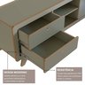 Rack para Tv até 75 Polegadas 100% MDF 180x 45x 60 cm Jimmy  - 9
