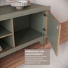 Rack para Tv até 75 Polegadas 100% MDF 180x 45x 60 cm Jimmy  - 7