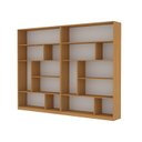 Ver imagem 2 de Kit 2 Estante para Livros 180CMX240CM 4 Prateleiras Seattle Yescasa Marrom/Freijó