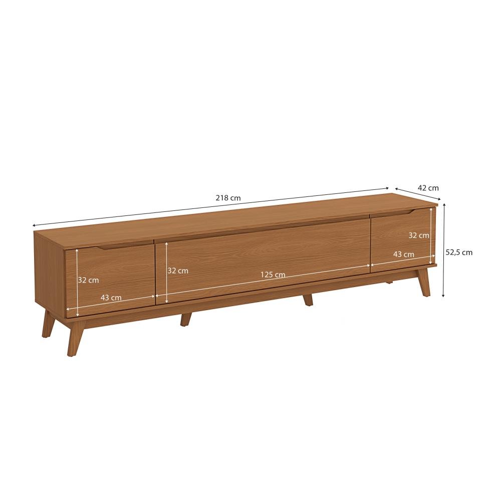 Rack Kappesberg 3 Portas Canela 218cm - 5