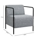 Ver imagem 3 de Poltrona Lino 1 Lugar 77cm X 66cm Cinza