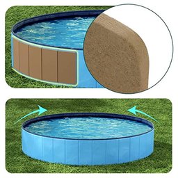 Piscina para Cachorro Pets Dobrável Lisa Azul Vg+ - 5