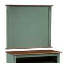 Ver imagem 2 de Rack com Painel para Sala 120cm Pés Luis Xv 2 Gavetas e Nicho Linz Móveis - Verde/imbuia Glazer