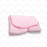 Trocador de Fraldas Portátil Impermeável Cor:chevron Rosa Bebê - 1