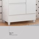 Ver mais imagens de Guarda Roupa Solteiro Wend 3 Portas de Bater 2 Gavetas MDP Branco-Rosa-Branco Demóbile 80cm