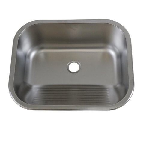 Tanque de Aço Inox 55x45 com Cuba Ampla e Instalação Completa para Lavanderia