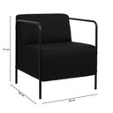 Ver imagem 3 de Poltrona Lino 1 Lugar 77cm X 66cm Preto