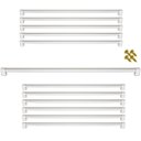 Ver imagem 1 de Kit 6 Puxador 448mm Alumínio Móveis Gaveta Armário Cozinha