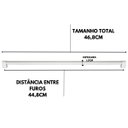 Ver imagem 2 de Kit 6 Puxador 448mm Alumínio Móveis Gaveta Armário Cozinha