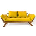 Ver imagem 1 de Sofá Japão Futon Acquablock Madeira Nobre Natural - Amarelo