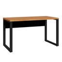 Ver imagem 2 de Mesa Escritório Escrivaninha 140x60cm Pés em Metal Tampo 100% MDF Industrial Executive