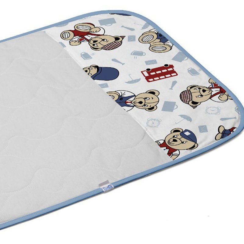 Trocador Tecebem Baby Malha Estampado Impermeável Greg 45cmx70cm Azul - 2