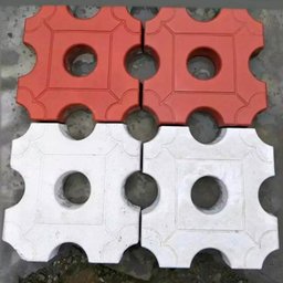 Forma Piso Grama Concregrama 4 Pontas 30x30x8 Gme Formas - 4