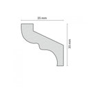 Ver imagem 4 de Kit com 30 Barras Roda Teto Perfil de Poliestireno S35 Homestar 60m