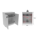 Ver imagem 2 de Balcão para Escritório 02 Portas com Chave Me4149 Branco Tecnomobili
