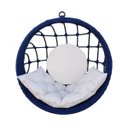 Ver imagem 1 de Balanço em Corda Náutica Marinho Sem Suporte - Tecido Duna Cru