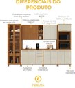 Ver imagem 5 de Armário de Cozinha Modulada Completa Fidelitá Berlim 6 Peças 340cm 14 Portas 3 Gavetas com Tampo