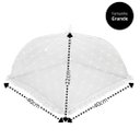 Ver imagem 3 de Protetor Mosquiteiro Malha Tule Dobrável Renda Prime 40cm X 40cm - Tuut