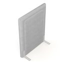 Ver imagem 5 de Cabeceira Cama Box Solteiro Alba 90cm com Frame Veludo Cinza Claro - Desk Design
