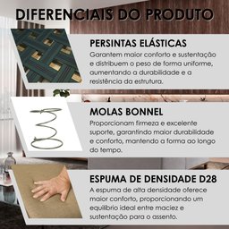 Sofá Grécia 4 Lugares com Chaise Linho 2,90M - 11