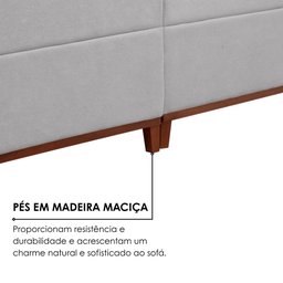 Sofá Grécia 4 Lugares com Chaise Linho 2,90M - 10