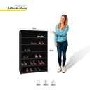 Ver imagem 5 de Kit 4 Sapateiras Laís 5 Prateleiras 72cm MDF-MDP Preto Abmaza