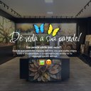 Ver mais imagens de Quadro Mapa Mundi Terracota e Grafite Metálico 123x83cm