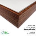 Ver imagem 5 de Quadro Mapa Mundi Terracota e Grafite Metálico 123x83cm
